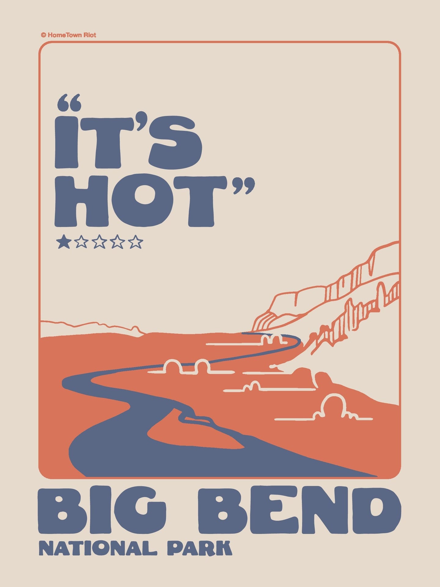 Big Bend National Park 1 Star Review Print