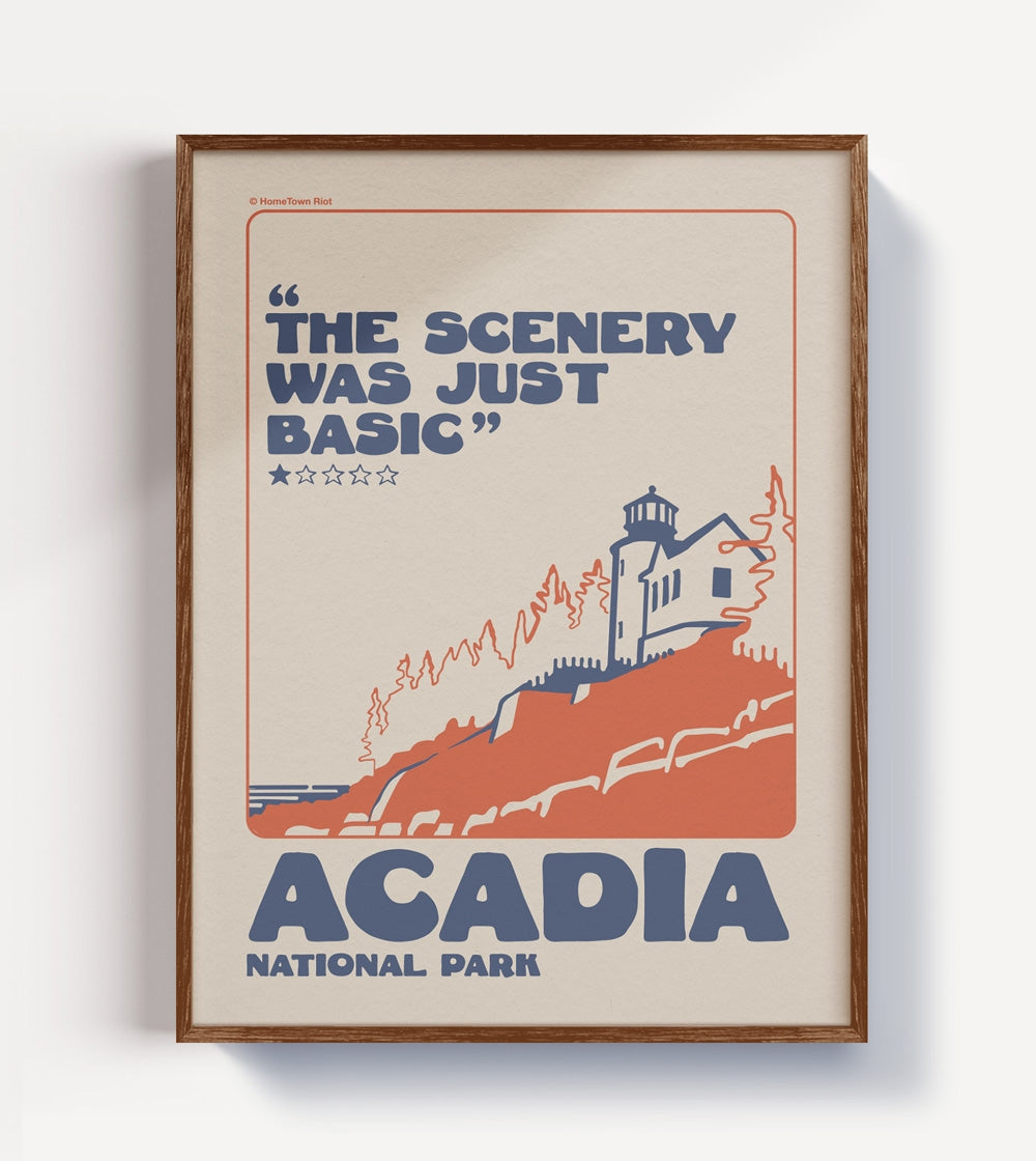Acadia National Park 1 Star Review Print