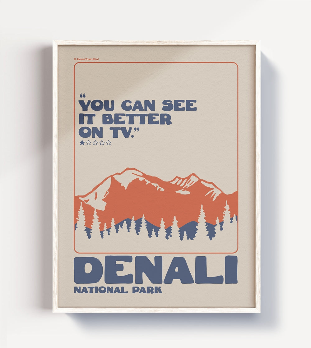Denali National Park 1 Star Review Print