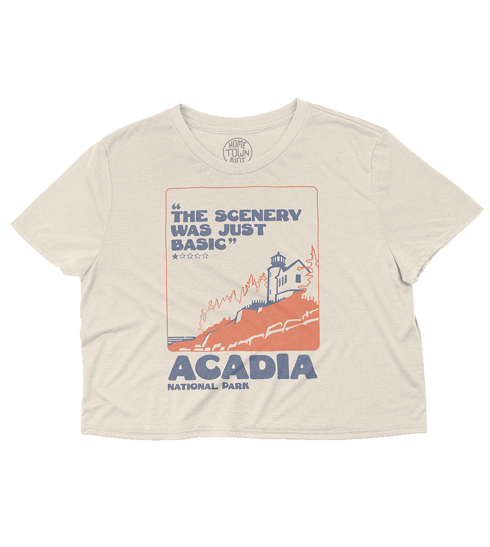Acadia National Park 1 Star Review Crop Top