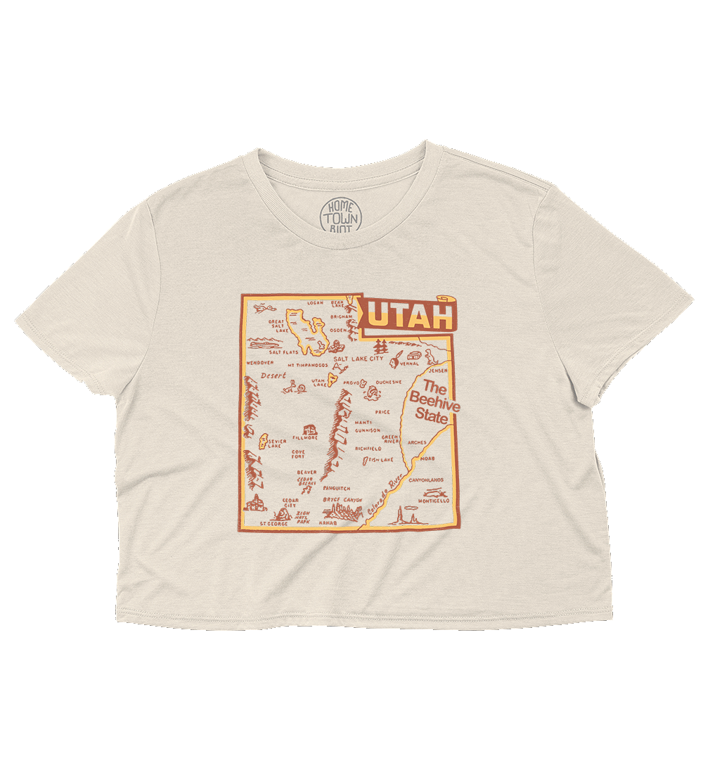 The Beehive State Crop Top