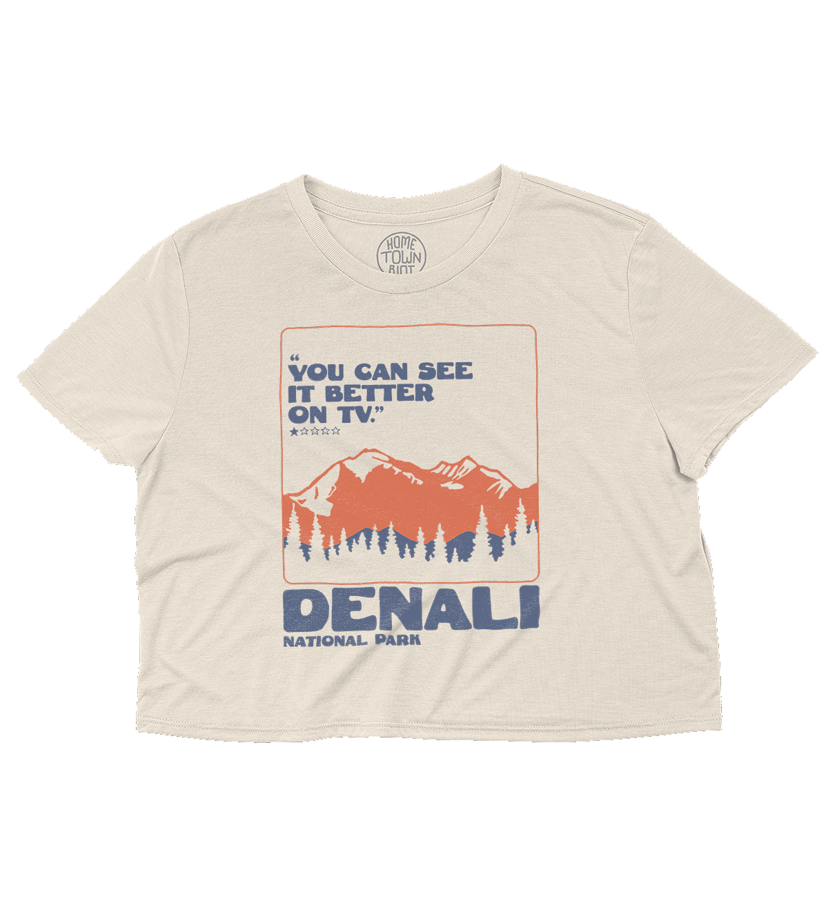 Denali National Park 1 Star Review Crop Top