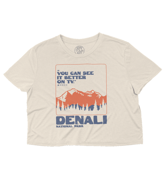 Denali National Park 1 Star Review Crop Top