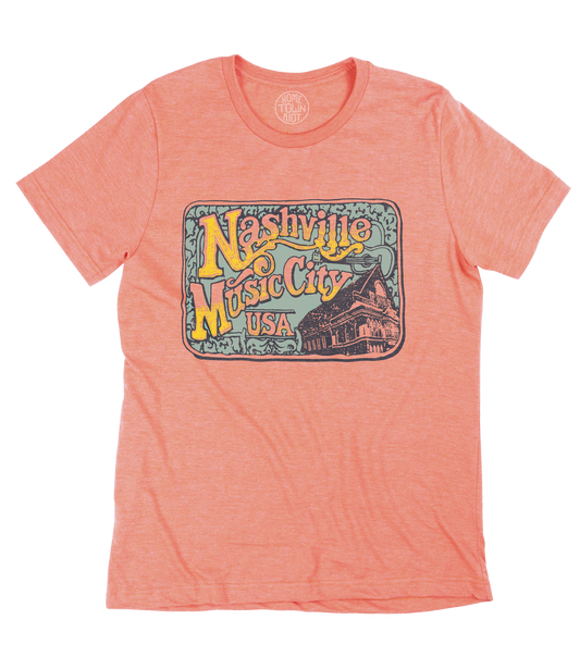 Nashville Music City Throwback Shirt
