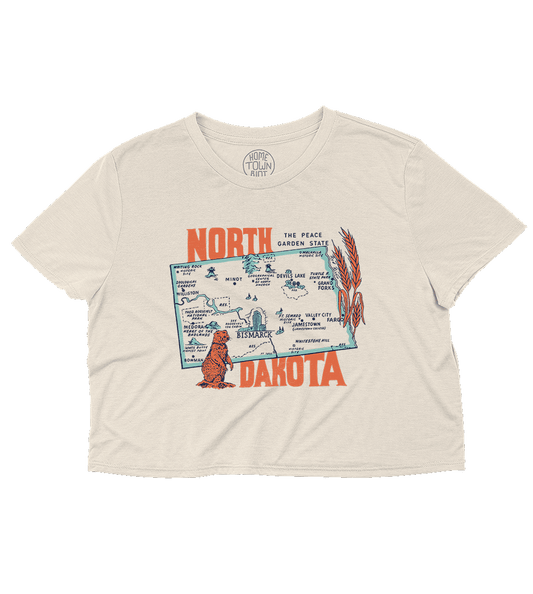 Peace Garden State Crop Top