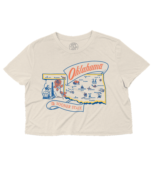 The Sooner State Oklahoma Crop Top
