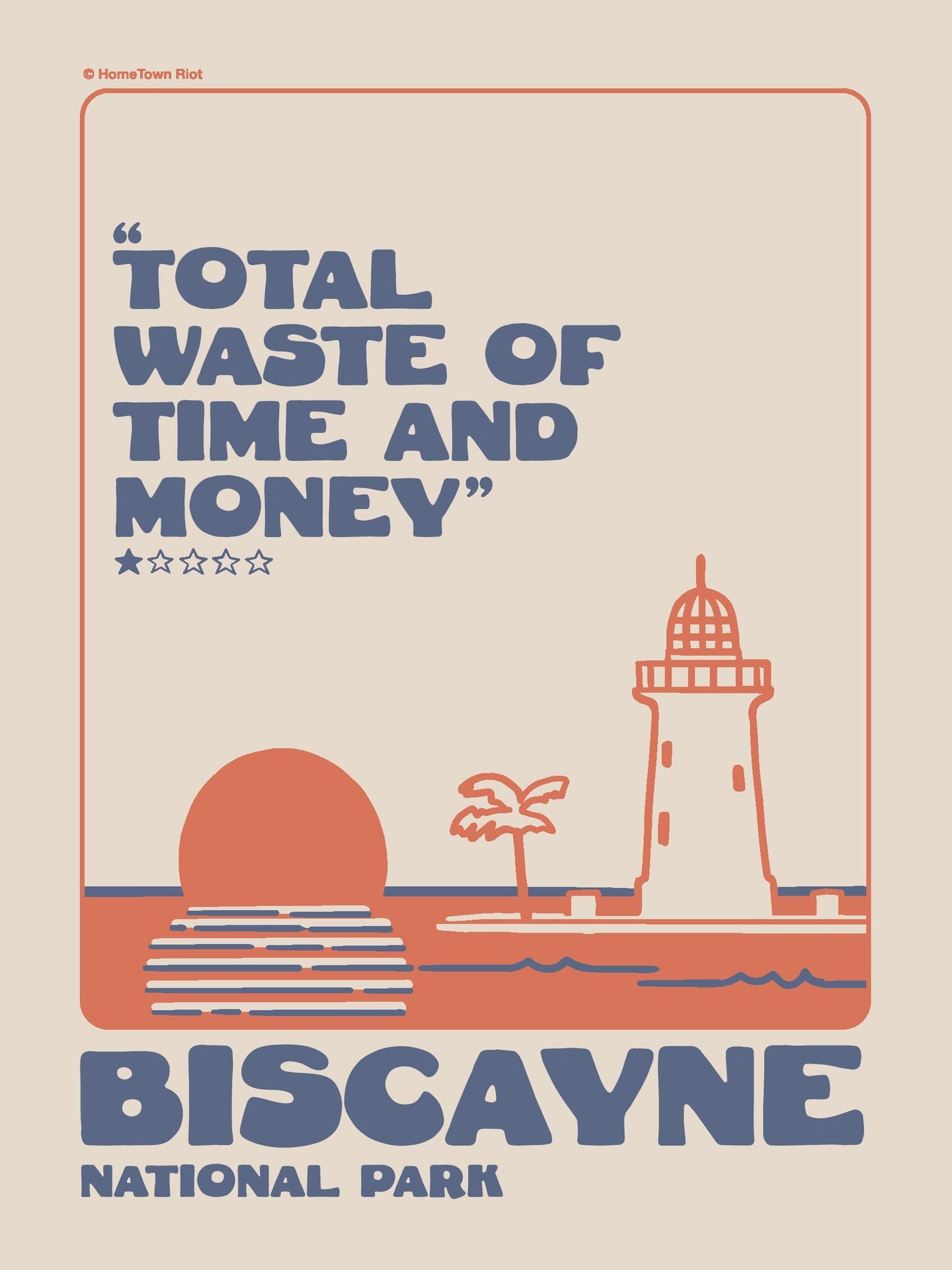 Biscayne National Park 1 Star Review Print