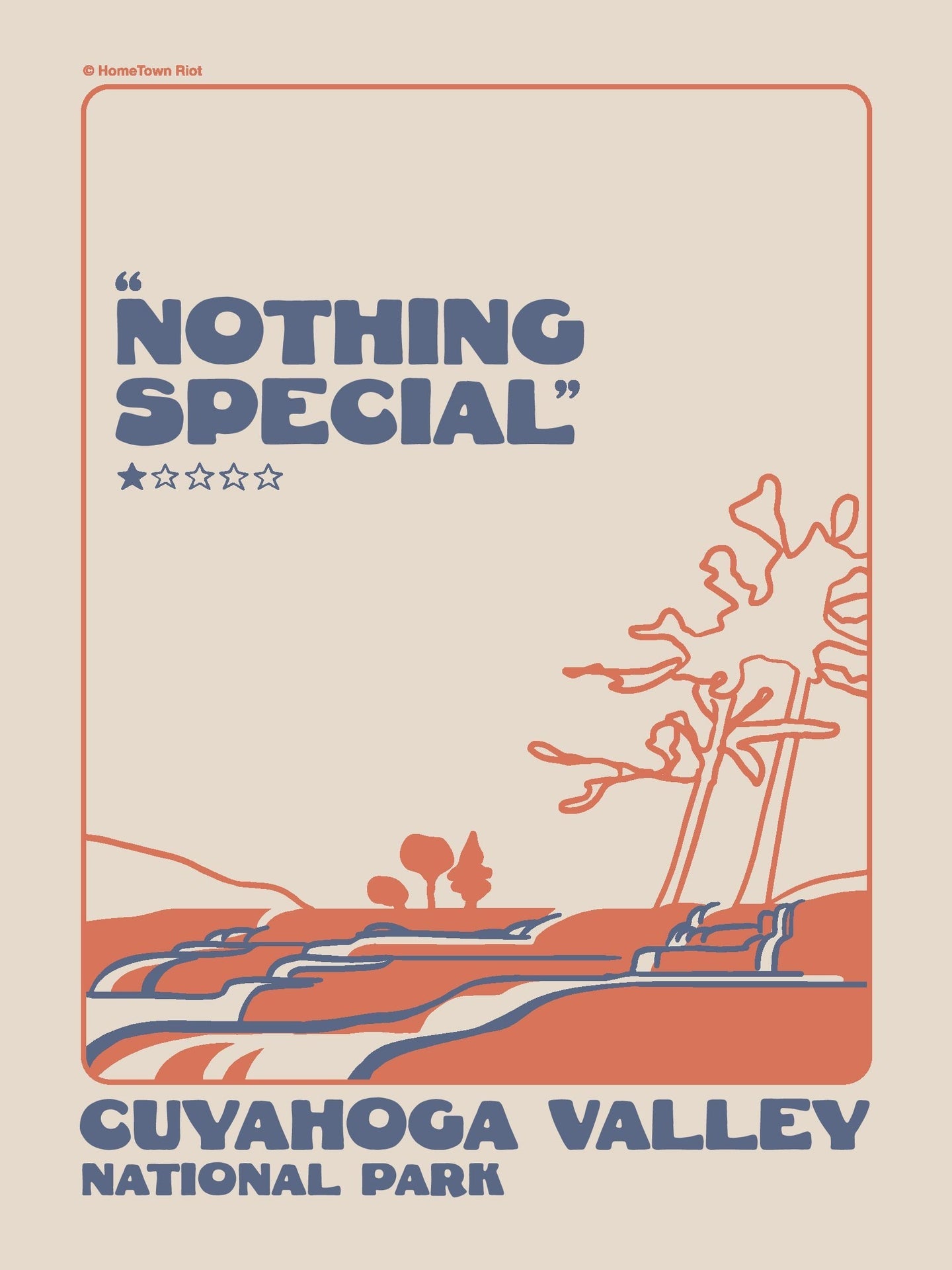 Cuyahoga Valley National Park 1 Star Review Print