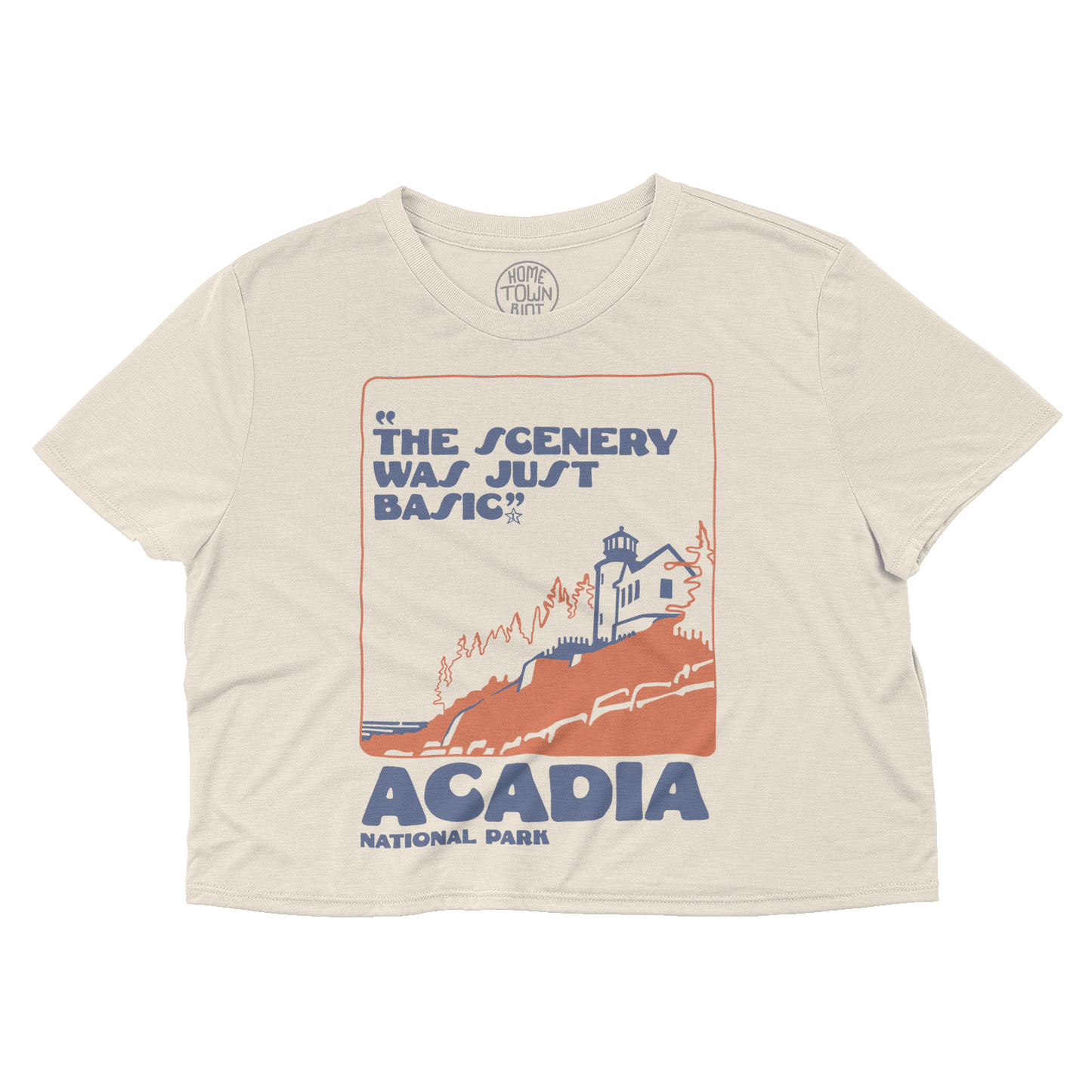 Acadia National Park 1 Star Review Crop Top - HomeTownRiot