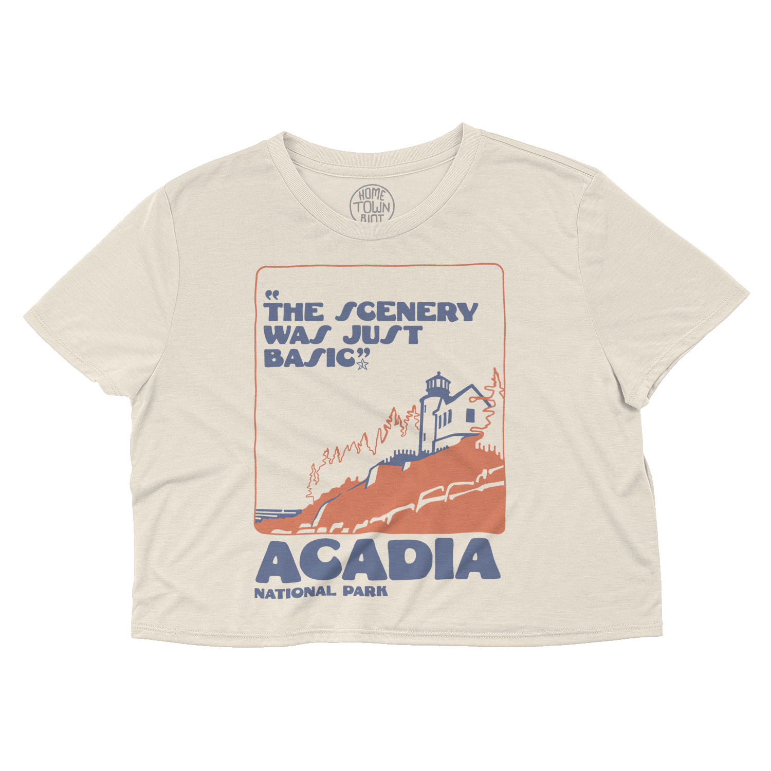 Acadia National Park 1 Star Review Crop Top - HomeTownRiot