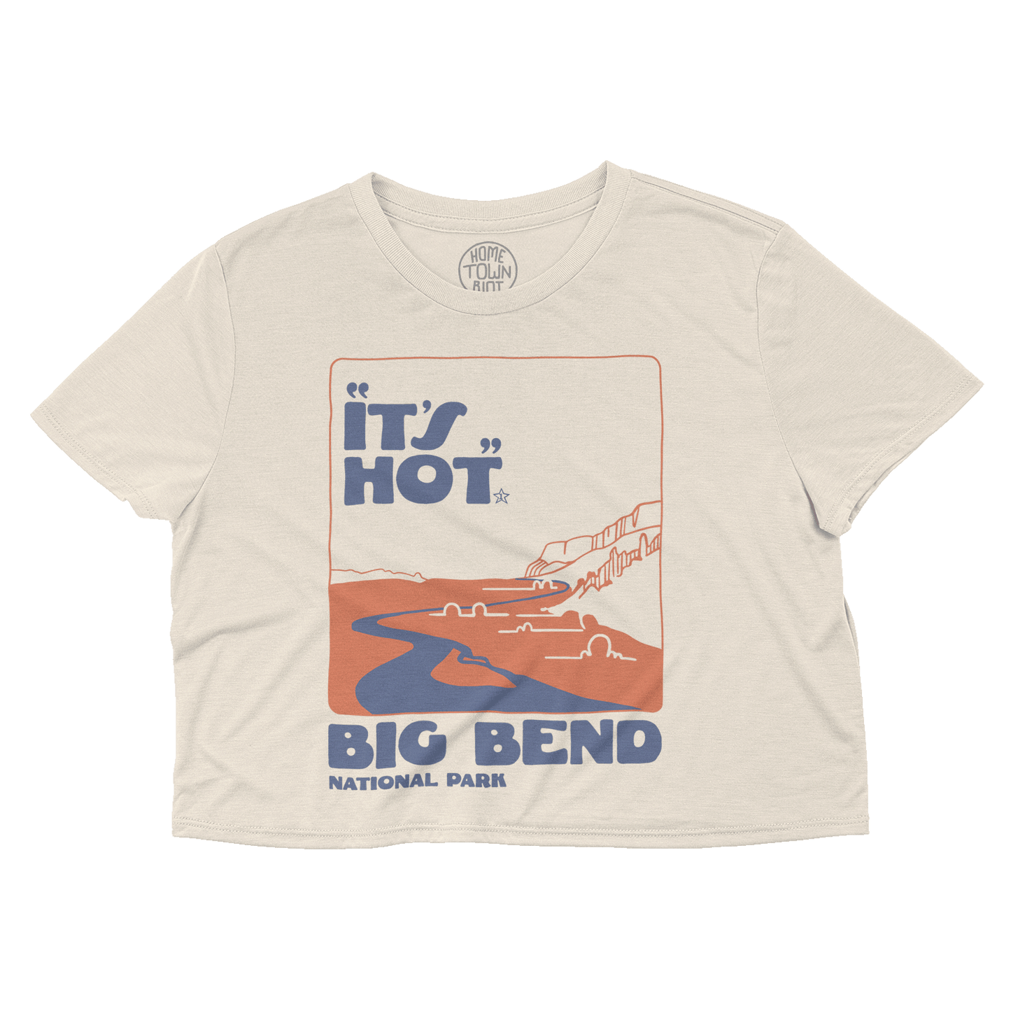 Big Bend National Park 1 Star Crop Top - HomeTownRiot