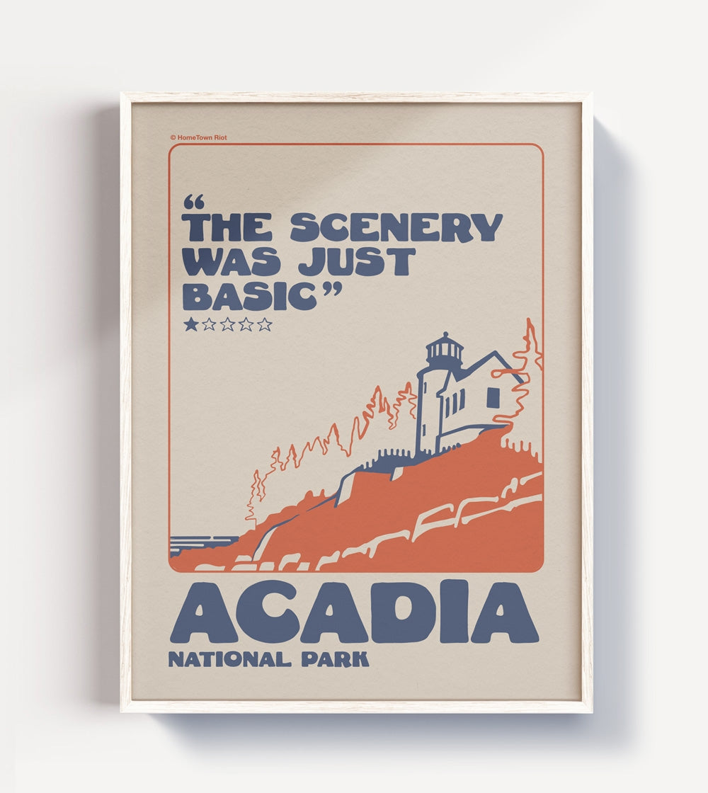 Acadia National Park 1 Star Review Print
