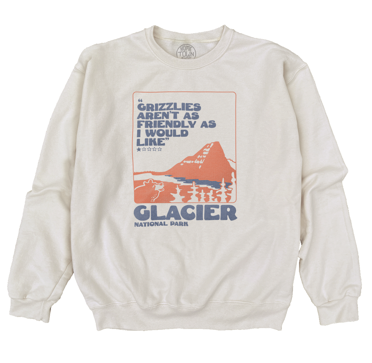 Glacier National Park 1 Star Sweatshirt - HomeTownRiot