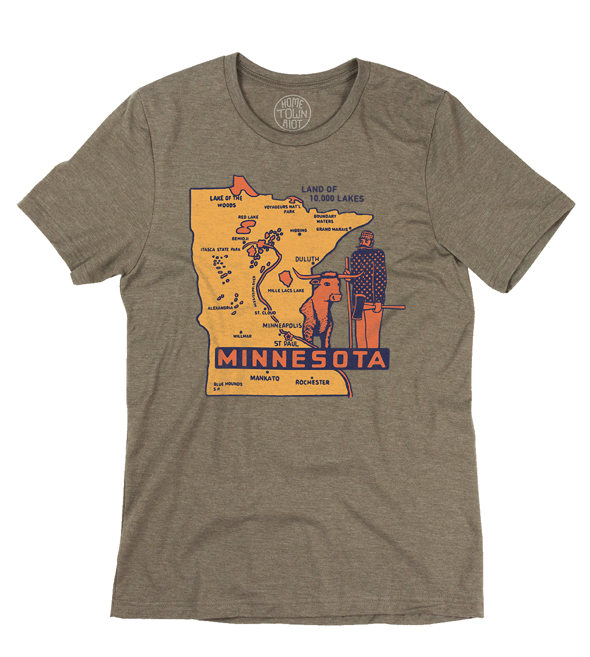 Land of 10,000 Lakes Shirt - HomeTownRiot