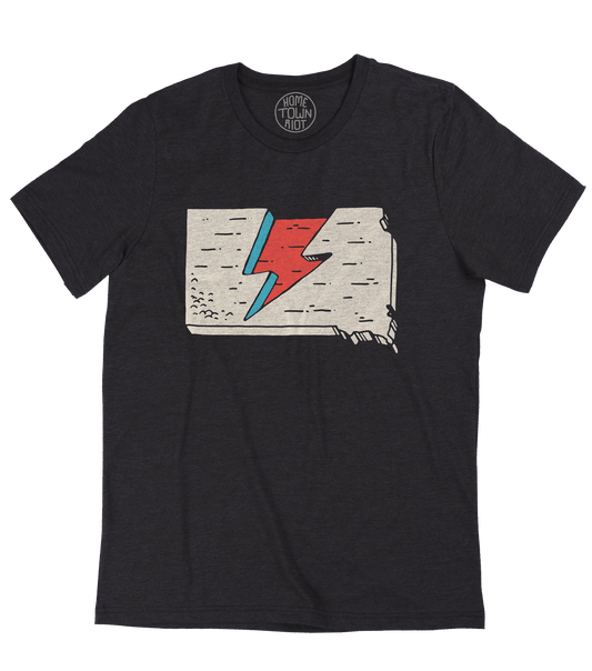 South Dakota Bowie Lightning Bolt Shirt - HomeTownRiot