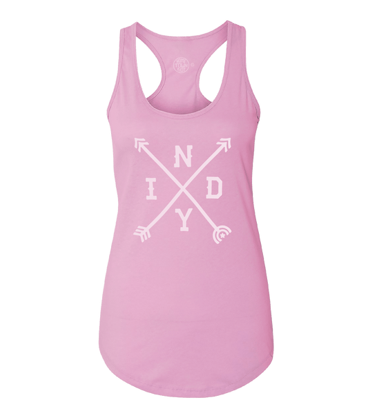 Lilac Indy Arrows Ladies Tank - HomeTownRiot