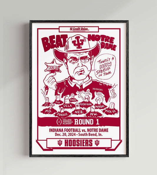 2024 IU Football VS Notre Dame Print
