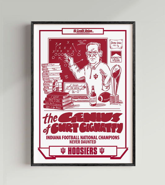 Indiana National Champions Genius Cignatty Poster