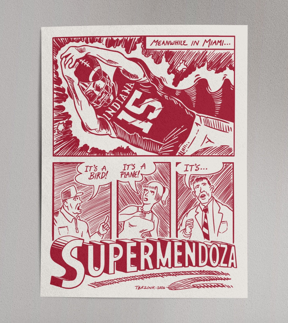 Supermendoza Indiana Football Print – HomeTownRiot