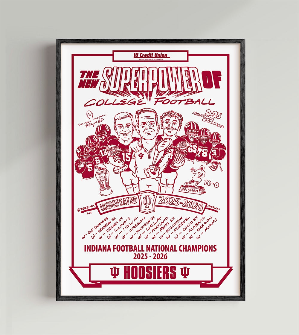 Original Indiana National Champions Poster