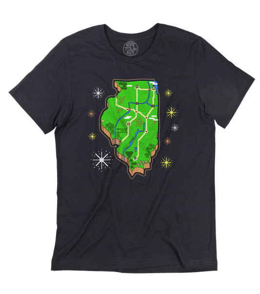 16 Bit Illinois Shirt - HomeTownRiot