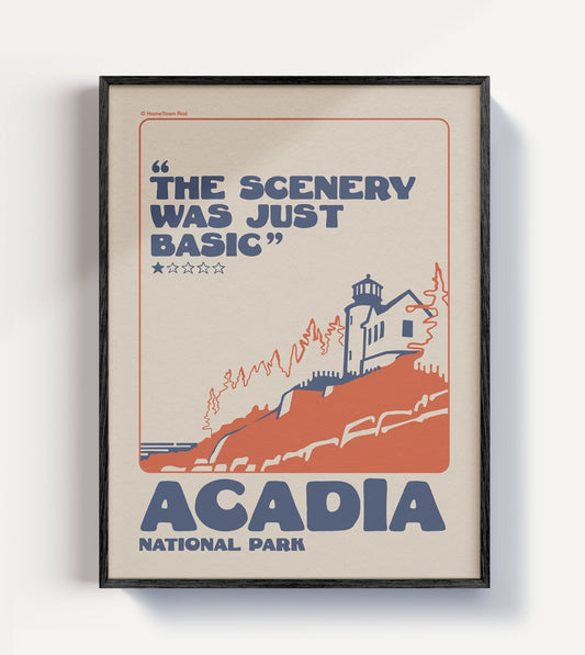 Acadia National Park 1 Star Review Print