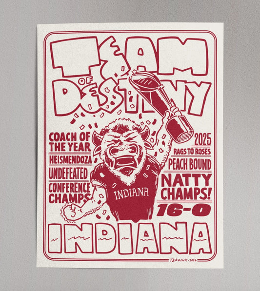 Team of Destiny Indiana Football Print
