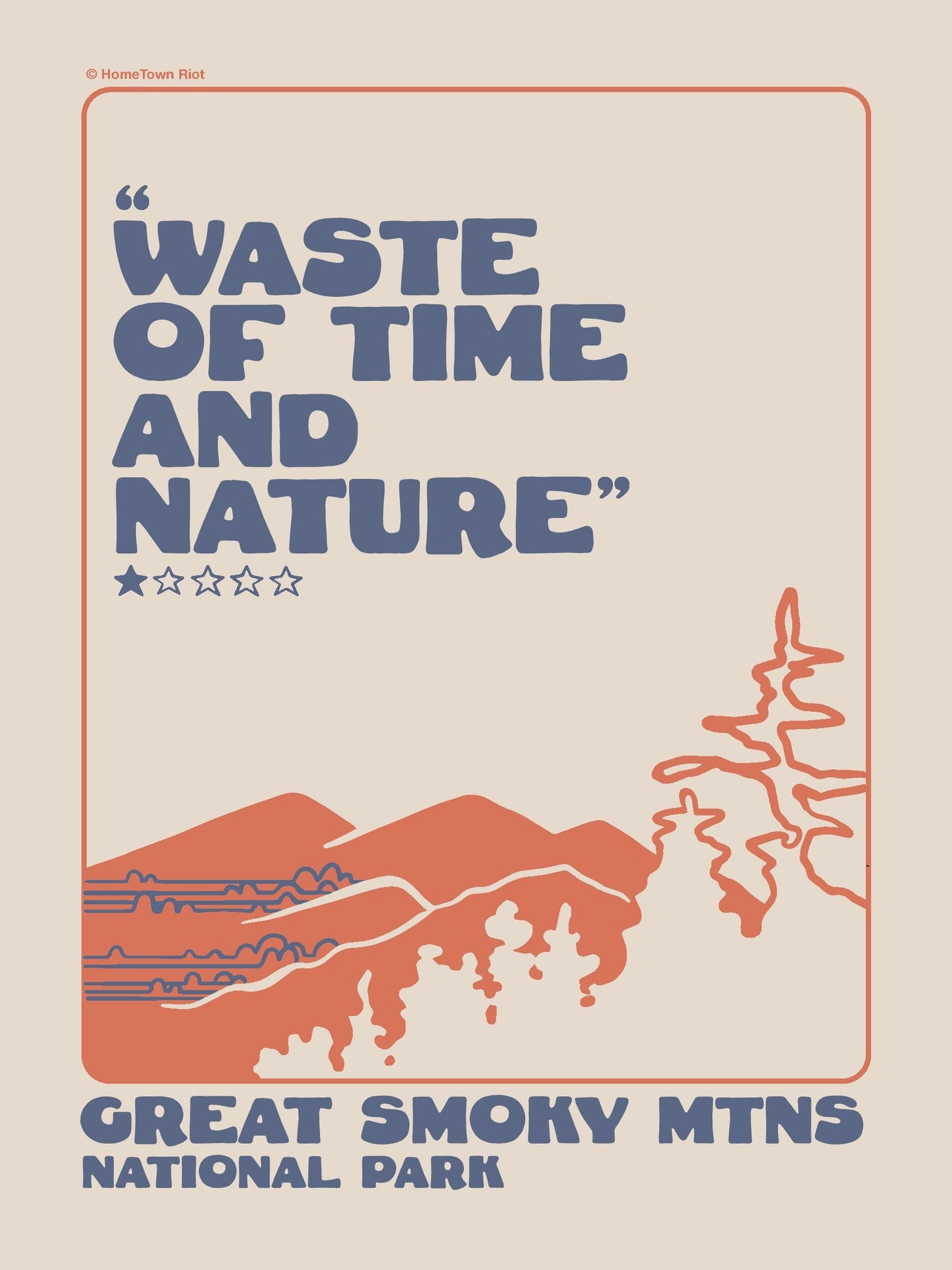 Great Smoky Mountains National Park 1 Star Review Print