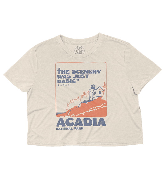 Acadia National Park 1 Star Review Crop Top