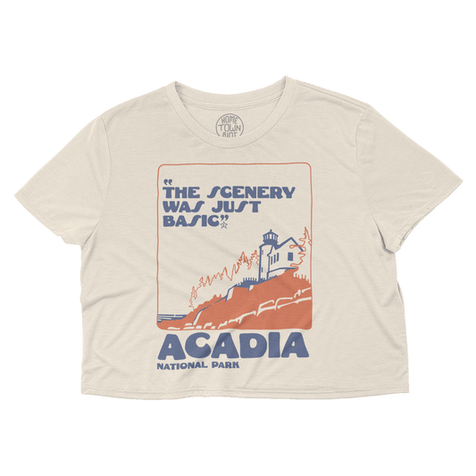 Acadia National Park 1 Star Review Crop Top