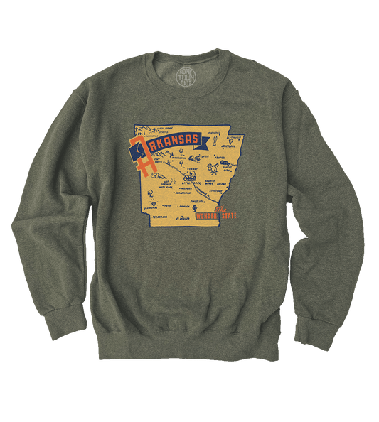 The Wonder State Arkansas Sweatshirt