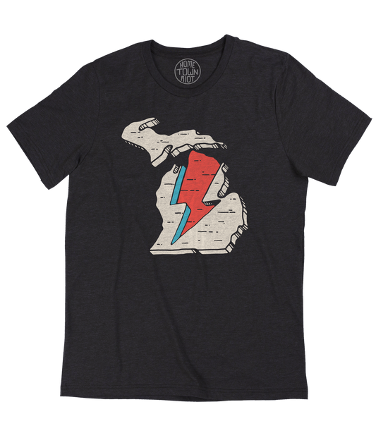 Michigan Bowie Lightning Bolt Shirt