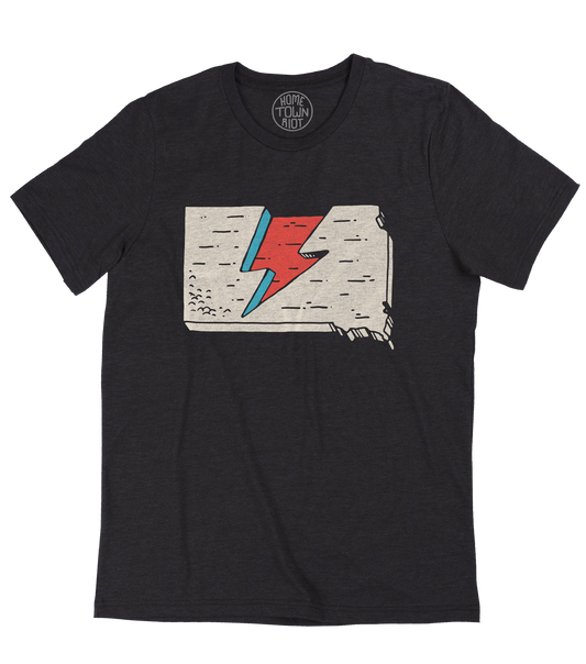 South Dakota Bowie Lightning Bolt Shirt