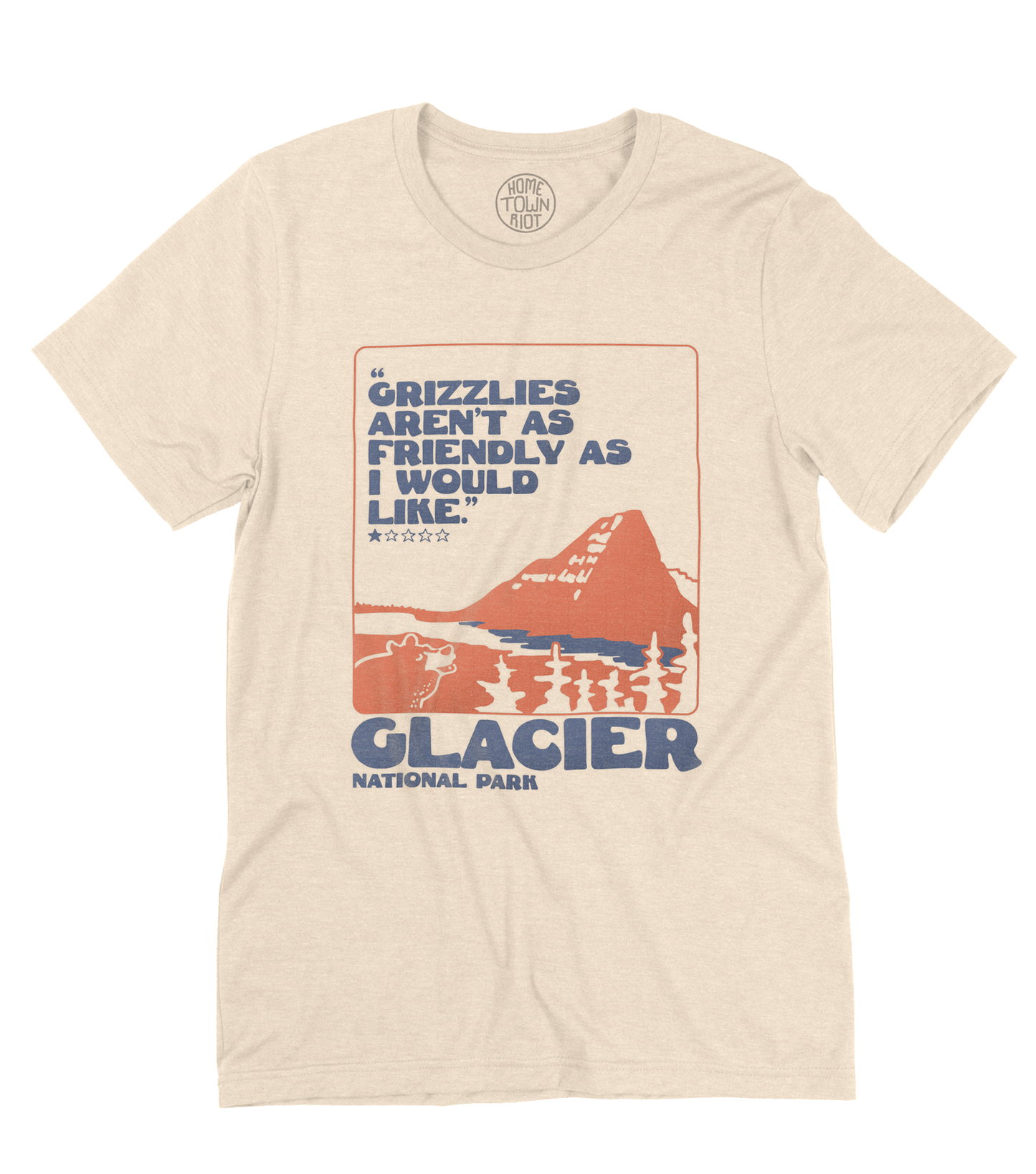 Glacier National Park 1 Star Review Shirt