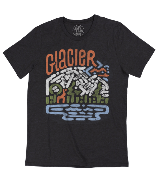 Glacier National Park Mosaic Shirt