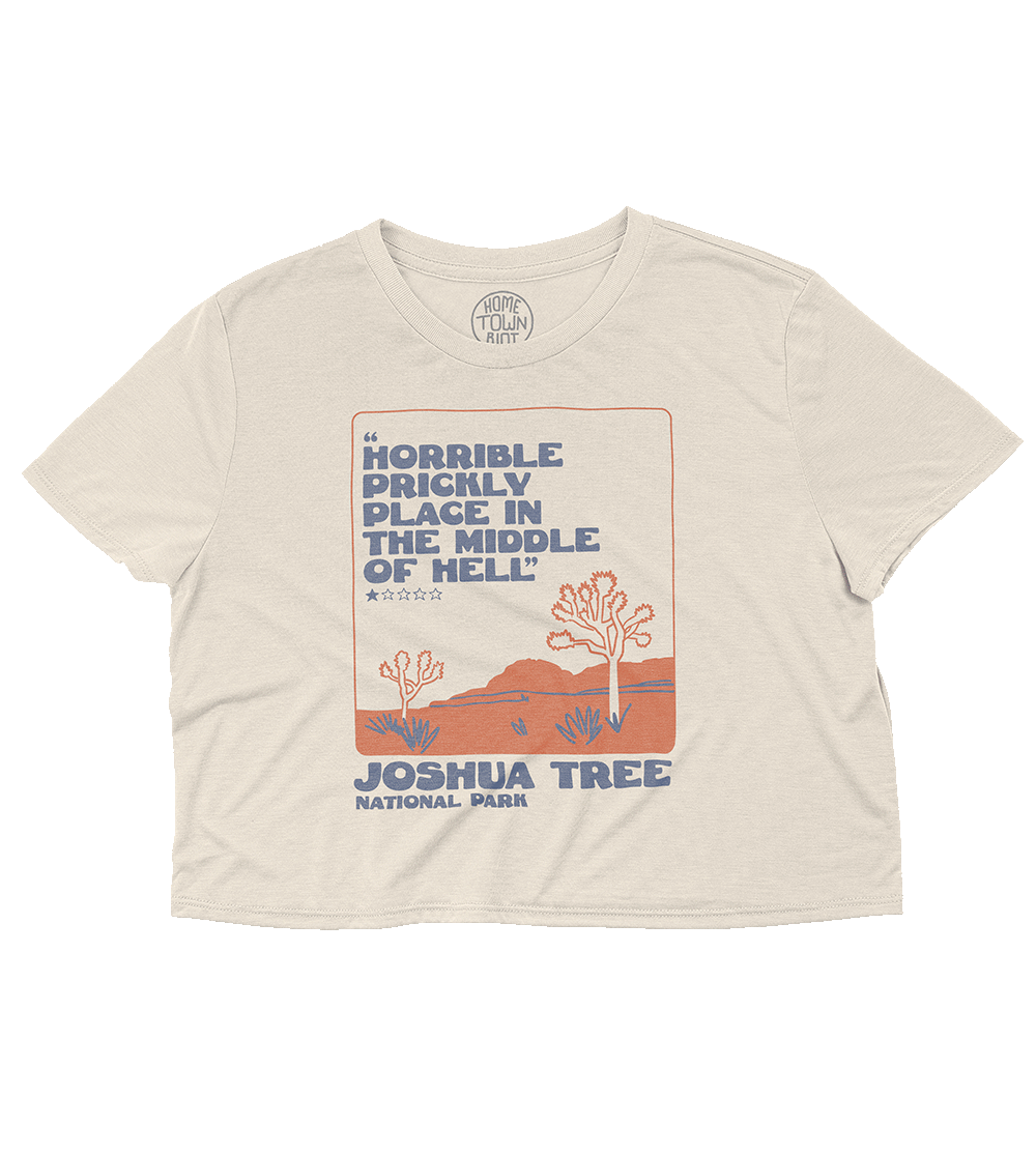 Joshua Tree National Park 1 Star Review Crop Top