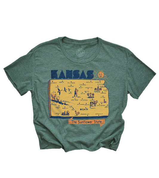 Kansas The Sunflower State Crop Top