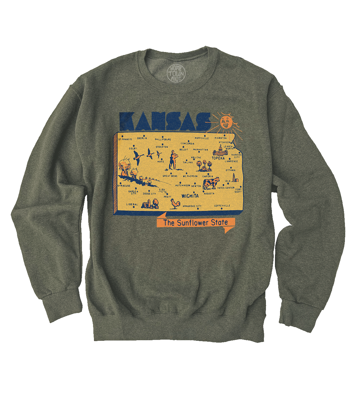 Kansas The Sunflower State Sweatshirt