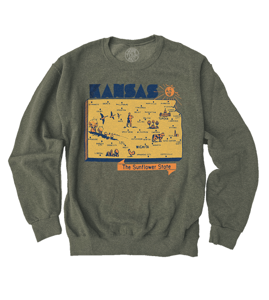 Kansas The Sunflower State Sweatshirt