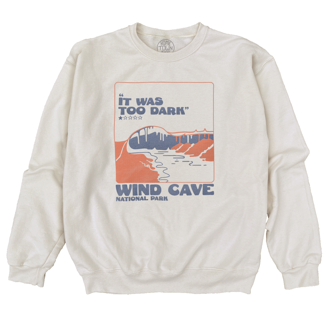 Wind Cave National Park 1 Star Review Sweatshirt