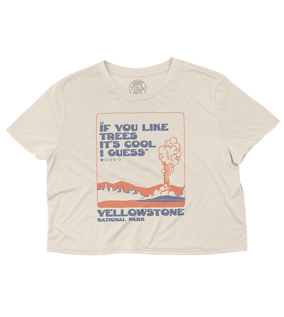 Yellowstone National Park 1 Star Review Crop Top