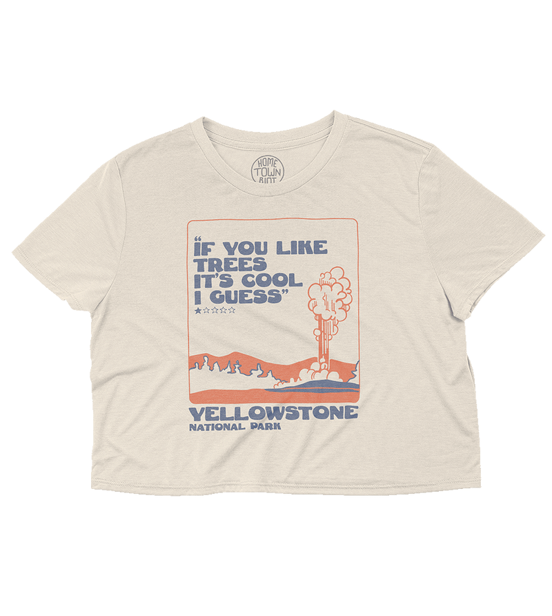 Yellowstone National Park 1 Star Review Crop Top