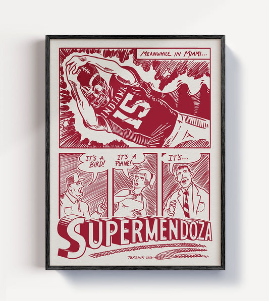Supermendoza Indiana Football Print