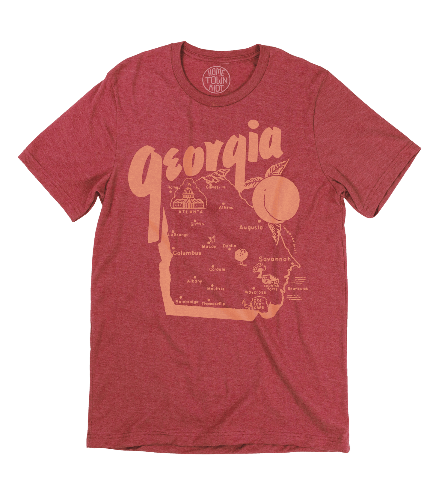 Georgia Map Shirt - HomeTownRiot