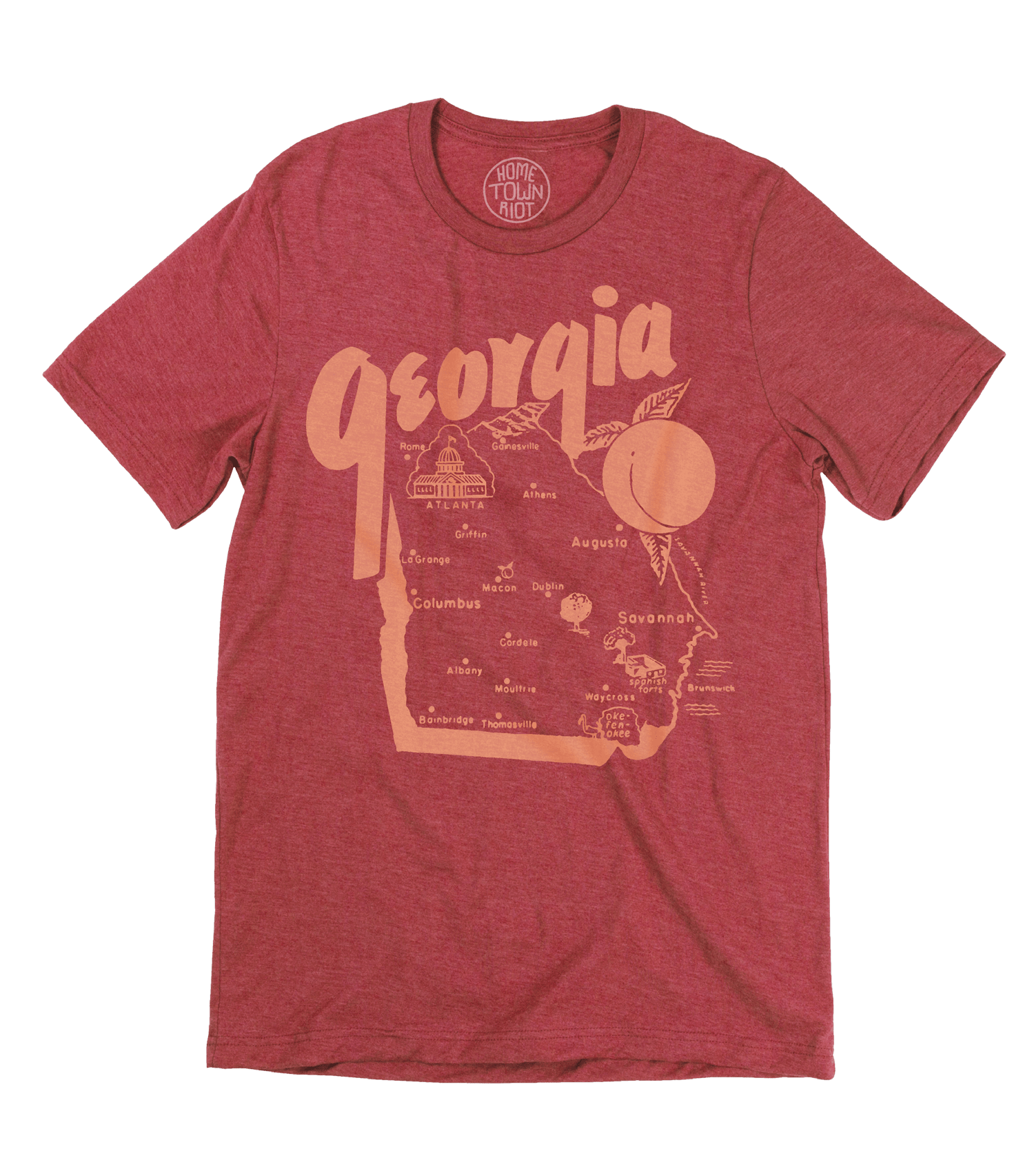 Georgia Map Shirt - HomeTownRiot