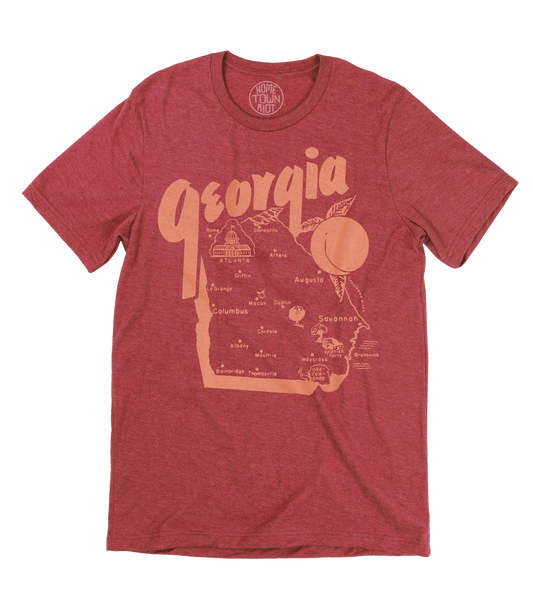 Georgia Map Shirt - HomeTownRiot