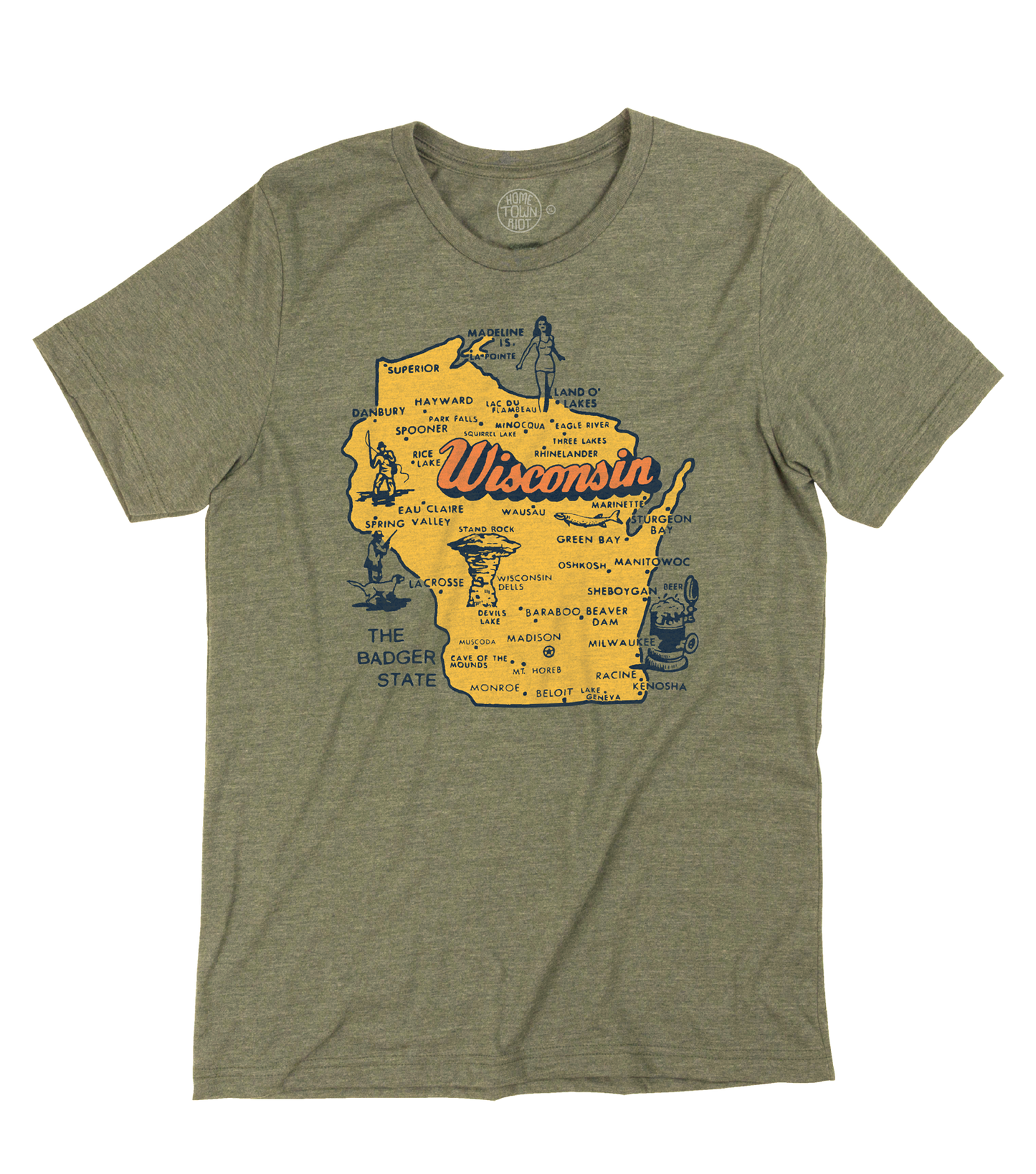 The Badger State Wisconsin Shirt - HomeTownRiot