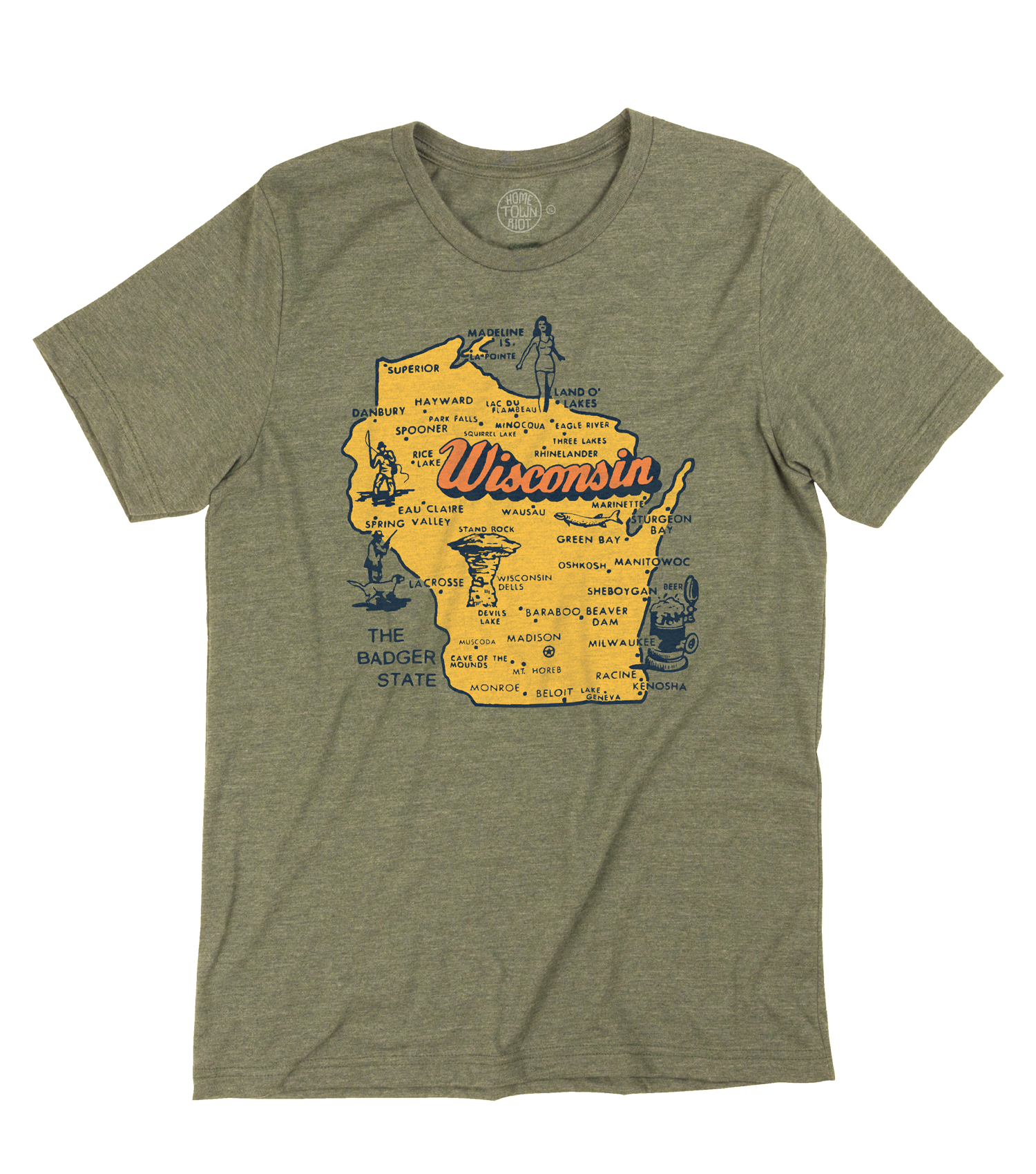 The Badger State Wisconsin Shirt - HomeTownRiot