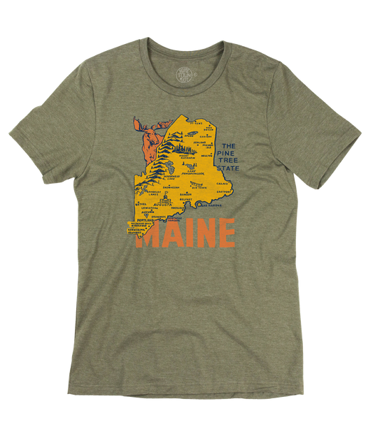 Maine The Pine Tree State Shirt - HomeTownRiot