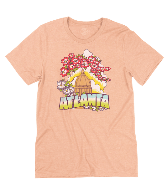 Flowery Atlanta Shirt - HomeTownRiot